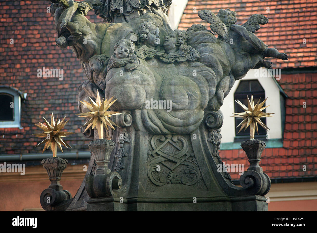 Details des historischen Denkmals von Wroclaw/Breslau, Polen Stockfoto