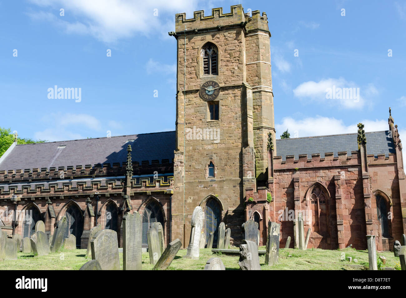 Str. Marys anglikanische Pfarrkirche in Handsworth, Birmingham auch bekannt als Handsworth alte Kirche Stockfoto