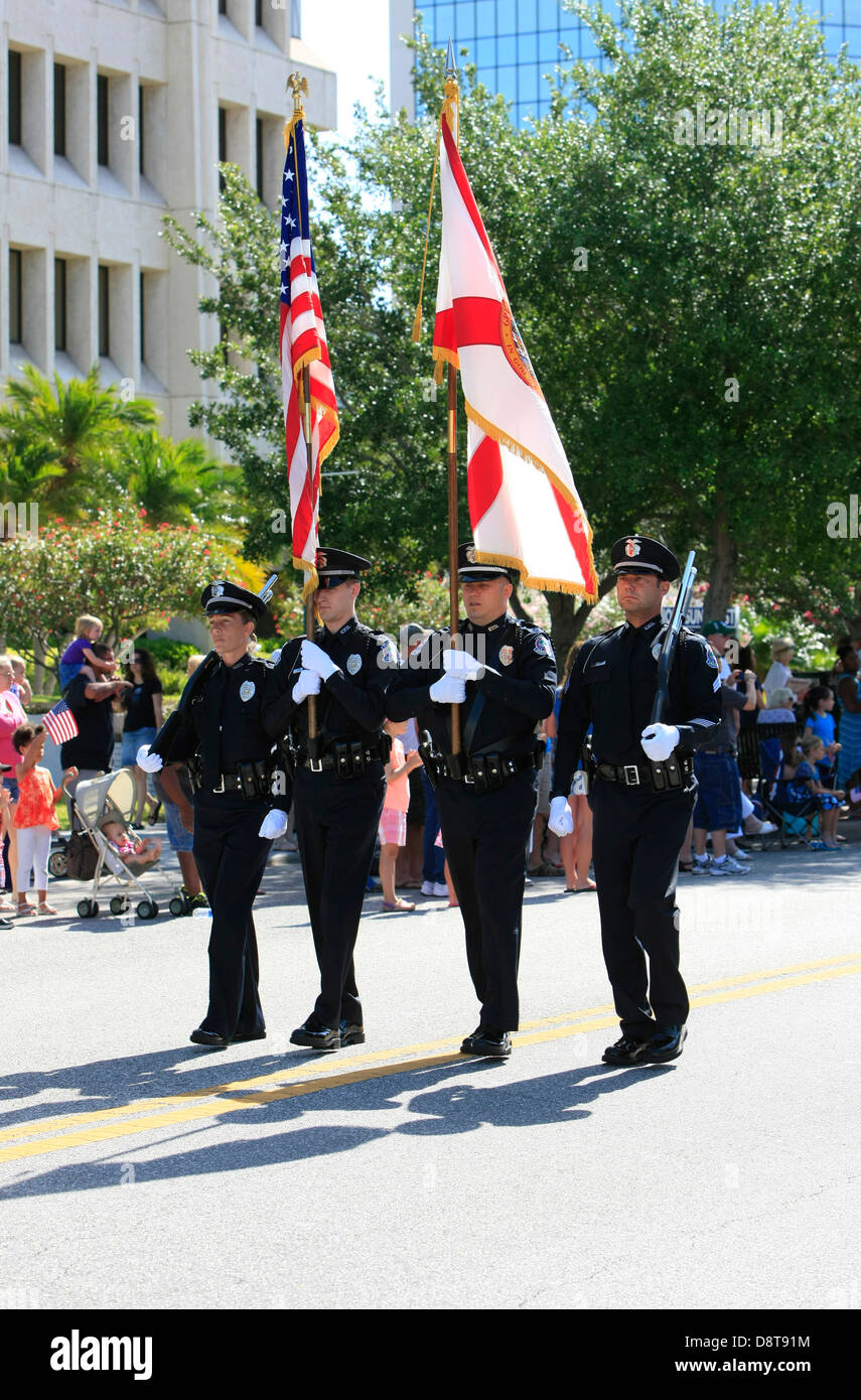 Memorial Day Parade in der Innenstadt von Sarasota Florida Stockfoto