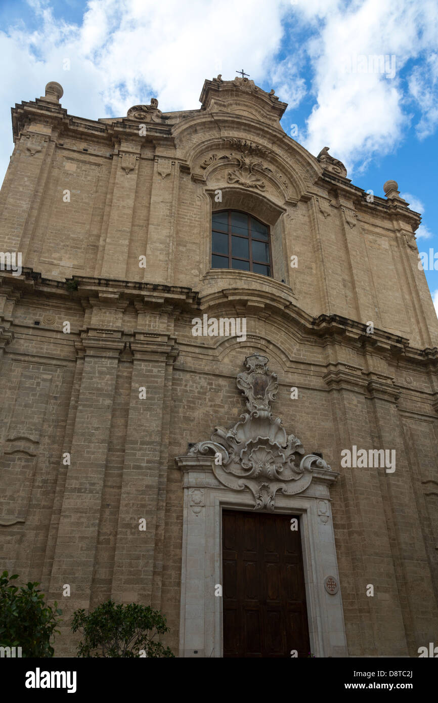 Fassade der Kirche von Jesus (Chiesa del Gesu), alte Stadt, Bari, Italien Stockfoto