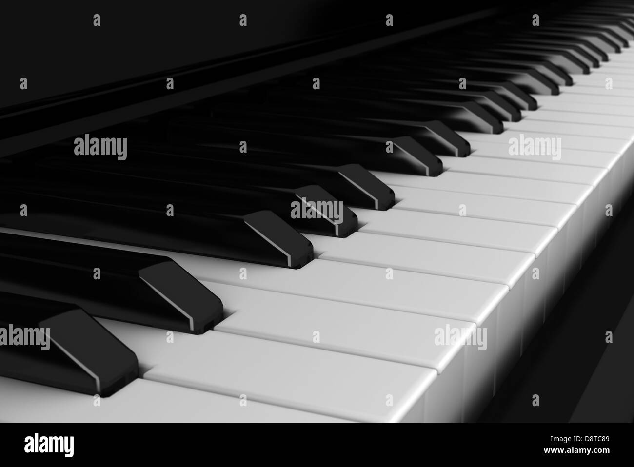 Close-up Klaviertastatur Stockfoto