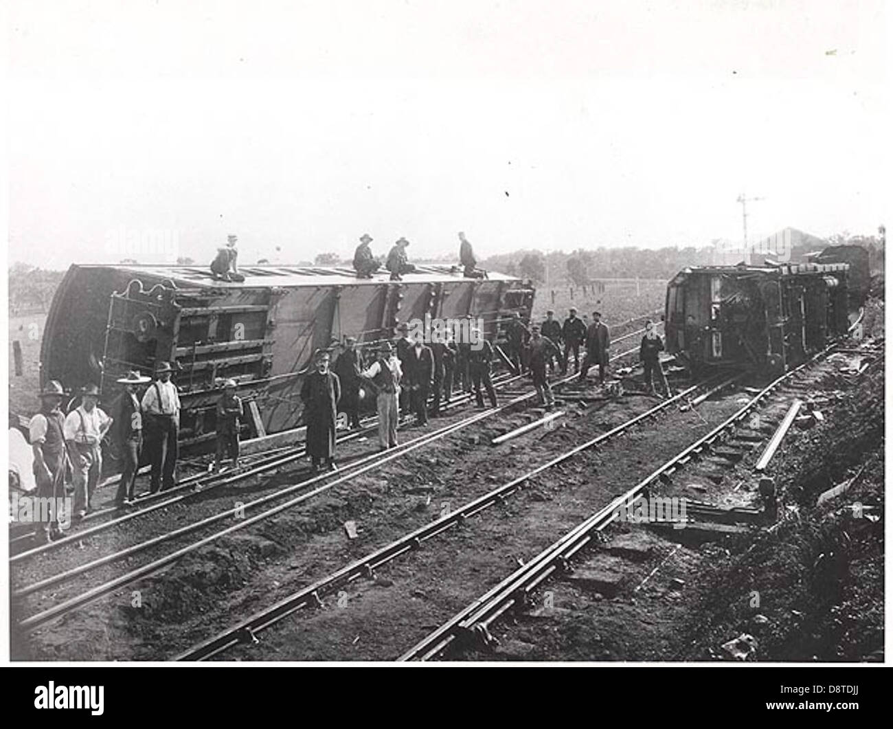 Eisenbahnunglück Stockfoto