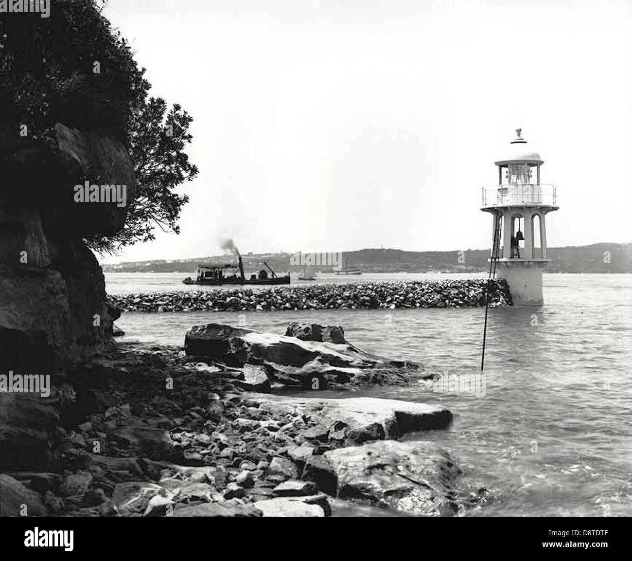 Bradleys Head Leuchtturm Stockfoto