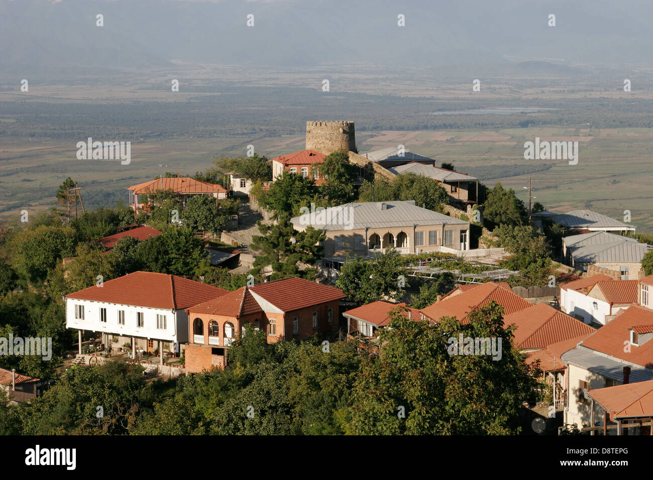 Fort Turm im Sighnaghi, Kachetien, Georgien, Kaukasus Stockfoto