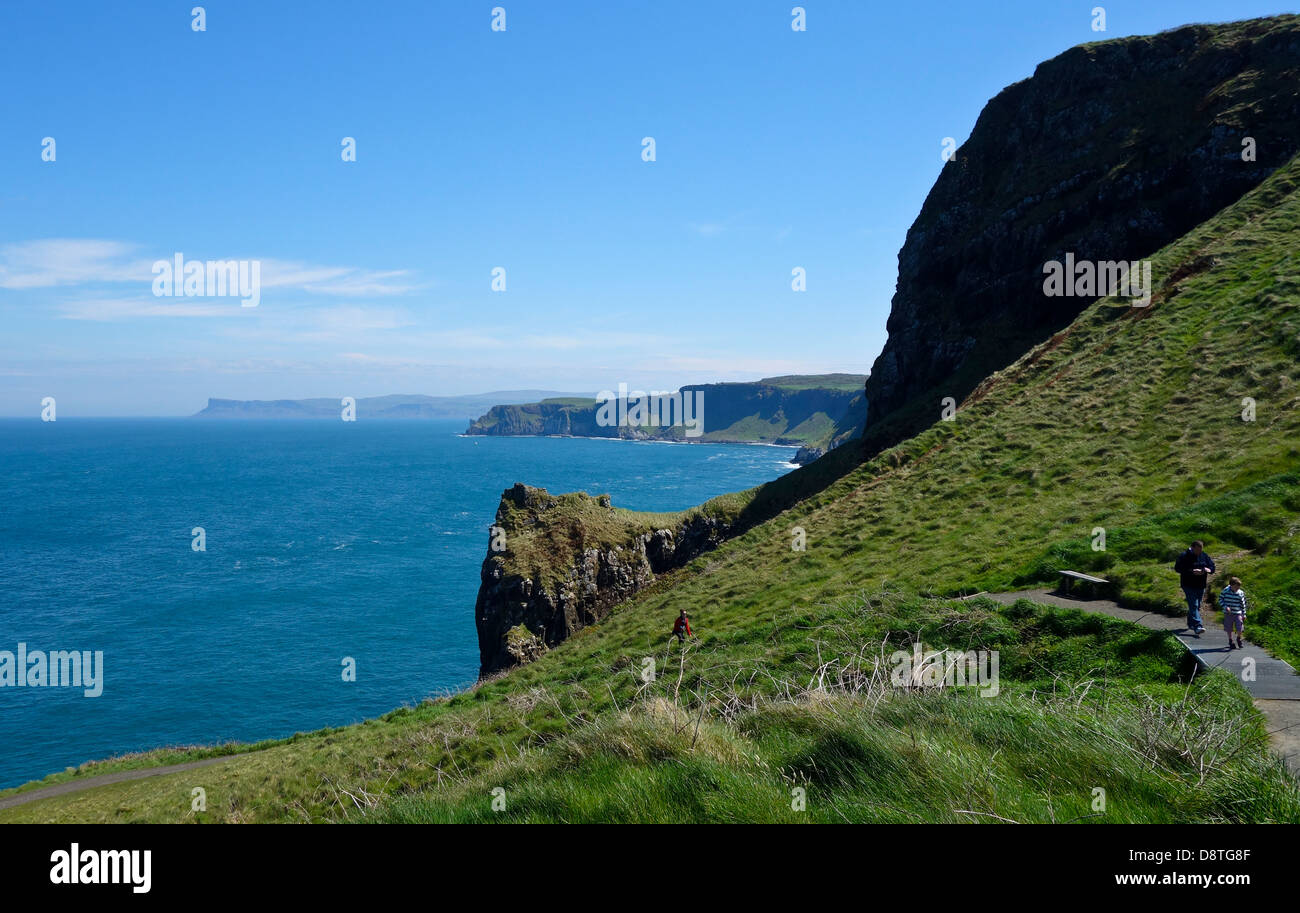 Küste von North Antrim Stockfoto