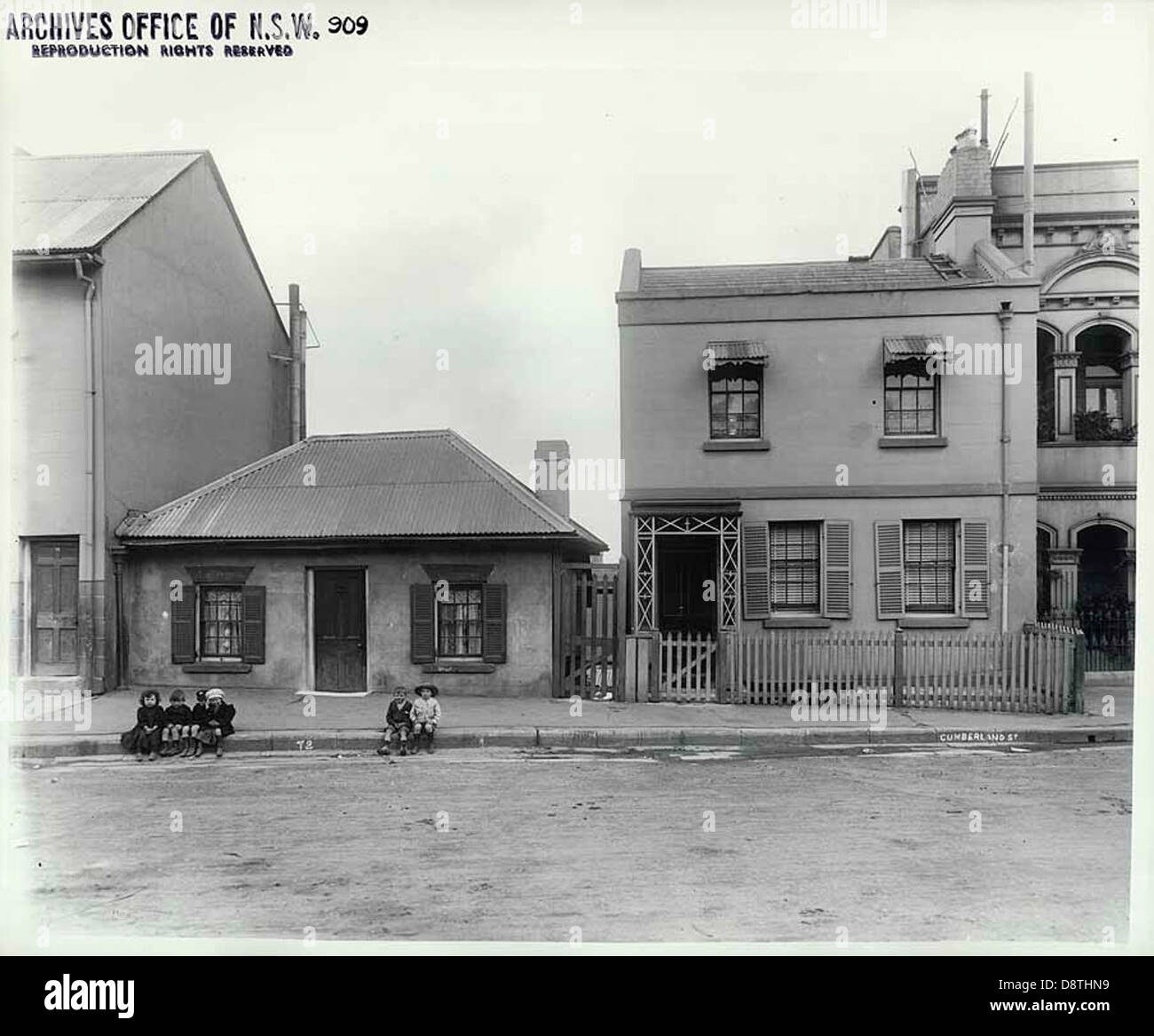 70 - 74 Cumberland Street, The Rocks (NSW) [Felsen Wiederaufnahme fotografische Übersicht] Stockfoto