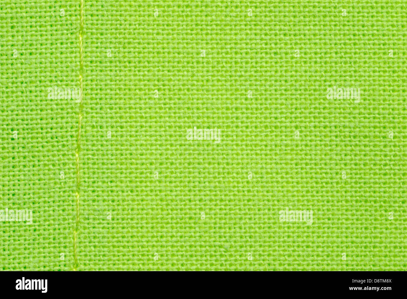 Grüner Hintergrund oder Gitter Muster gewebt Stoff Stockfoto
