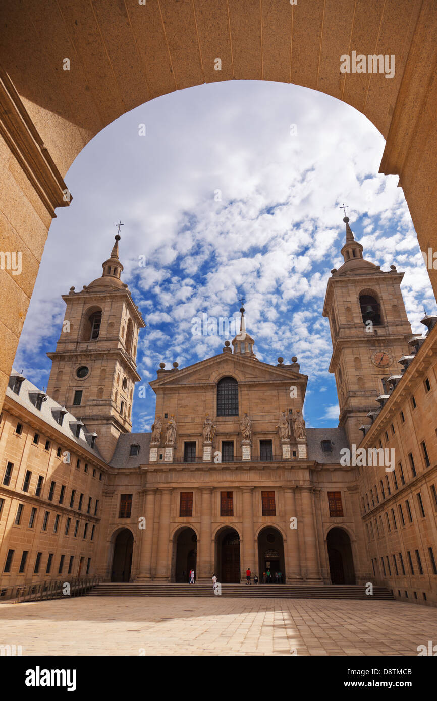 Schloss Escorial in der Nähe von Madrid Spanien Stockfoto