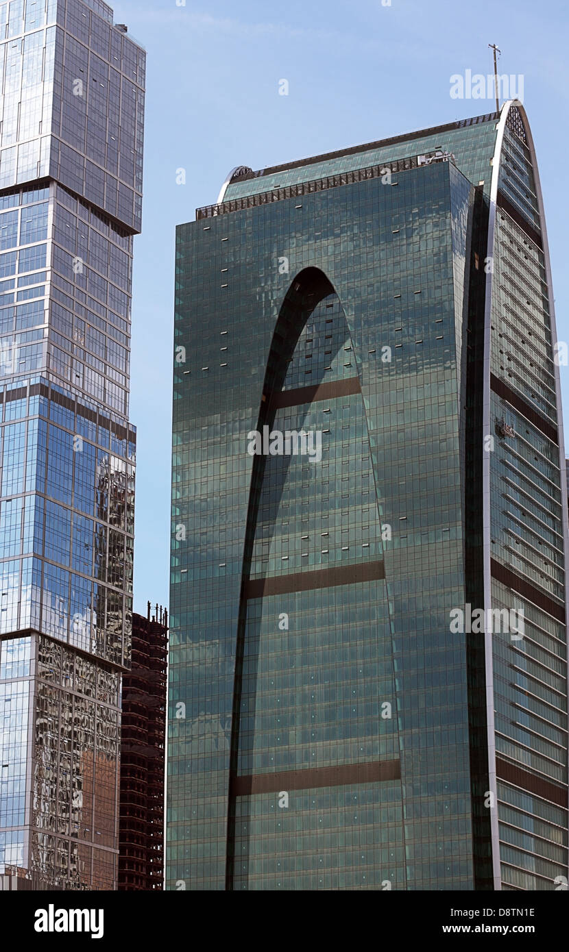 Business Glastürmen in Moskow City Stockfoto