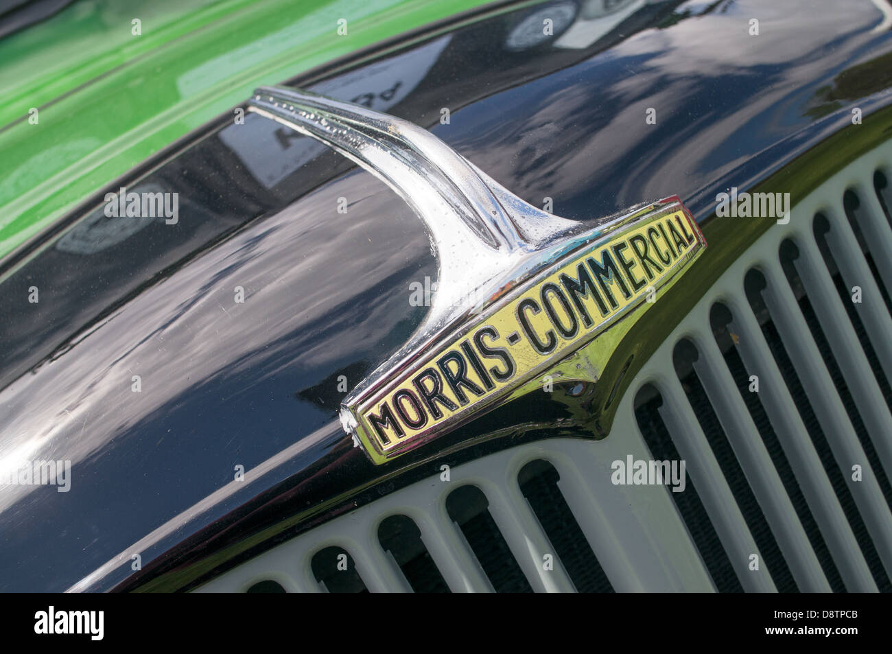 Motorhaube oder Haube Abzeichen oder Insignien Morris Commercial vehicle Stockfoto