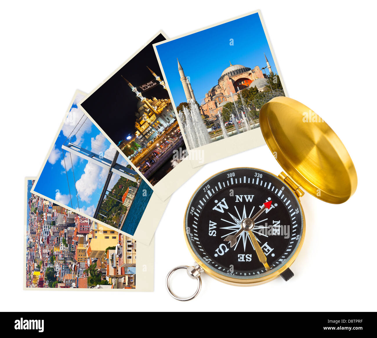 Türkei Reise-Fotografie auf Wäscheklammern Stockfoto