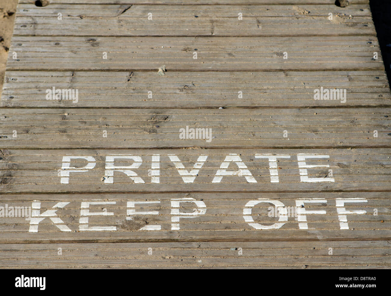 Private Bootsanlegestelle. Stockfoto