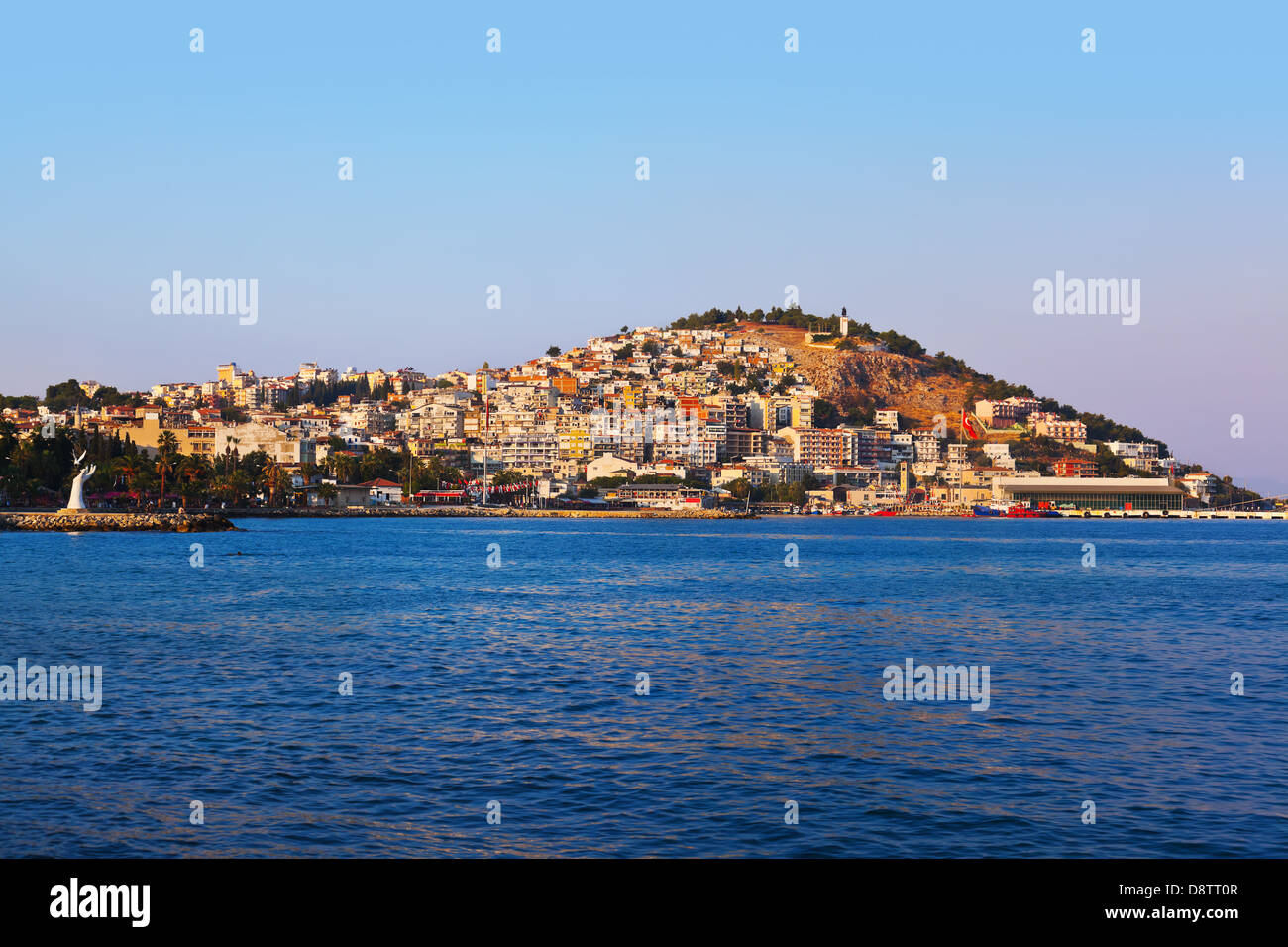 Morgendliche Aussicht von Kusadasi Türkei Stockfoto