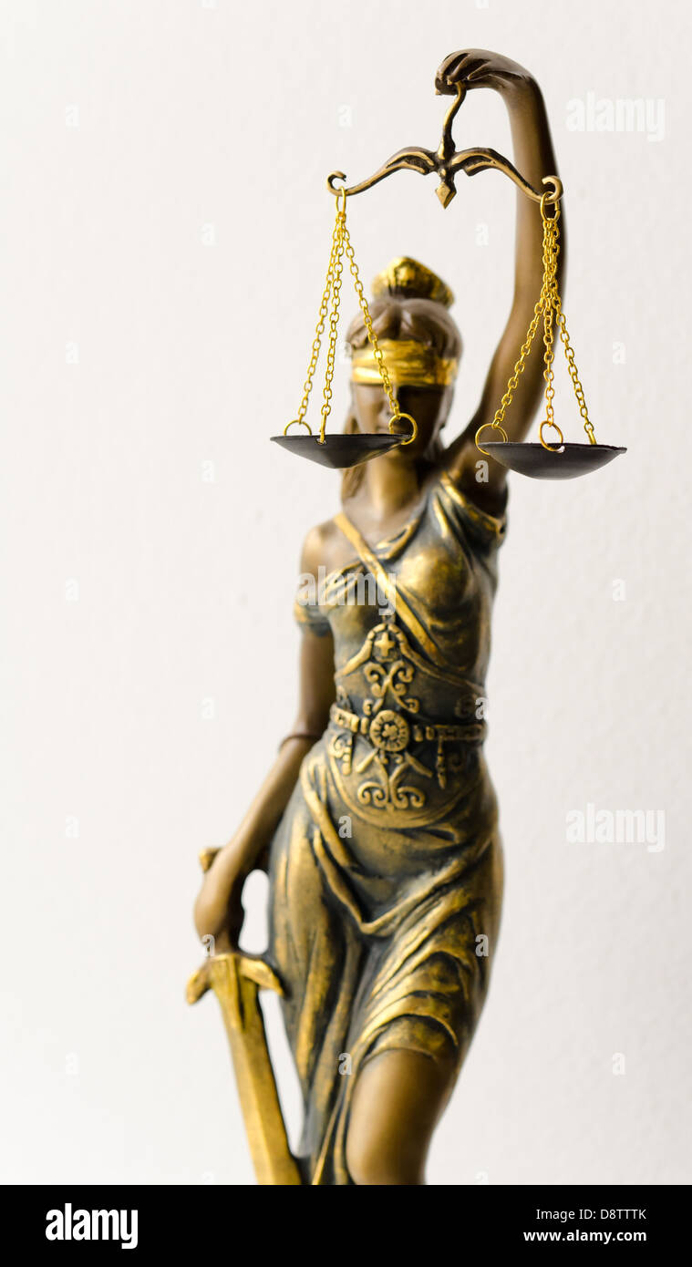 Statue der Gerechtigkeit Stockfoto