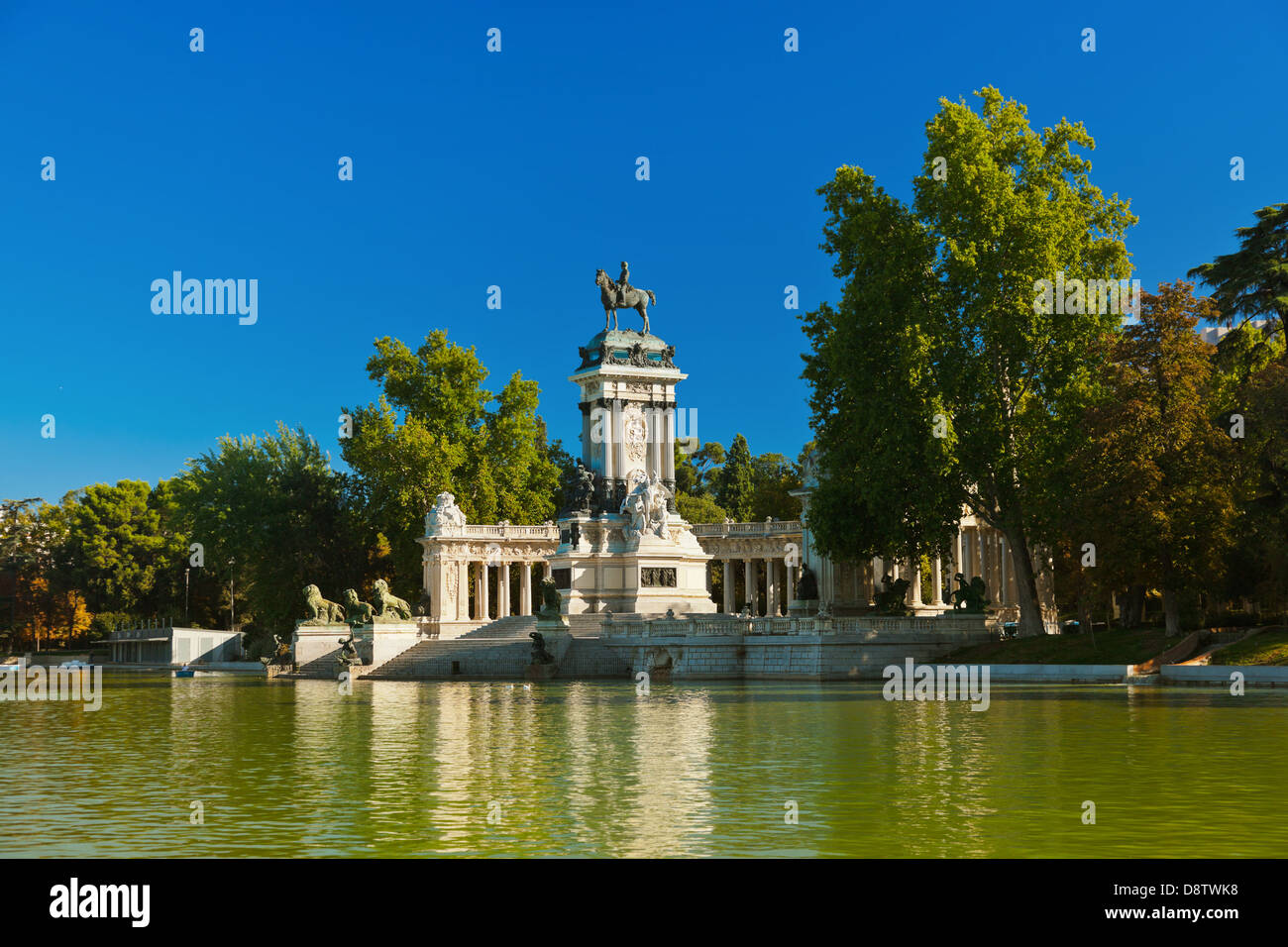 Parque del Retiro in Madrid Spanien Stockfoto
