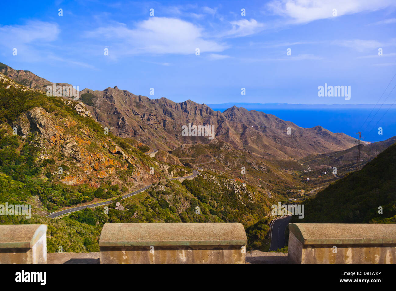 Berge in Teneriffa - Kanarische Stockfoto