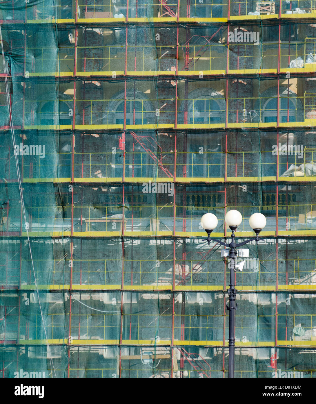 Gebäude-Restaurierung Stockfoto