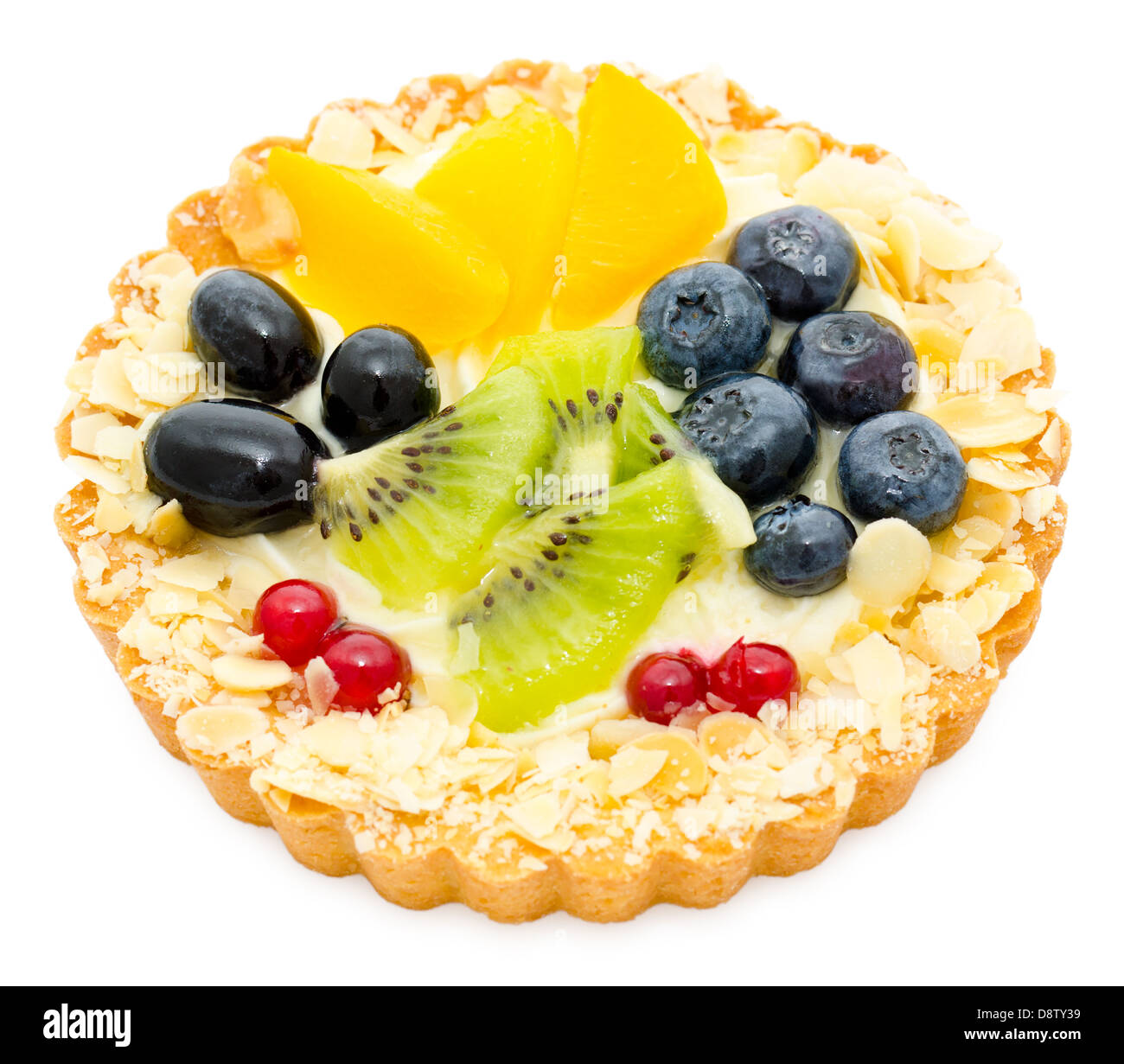 Obst und Beeren-Torte Stockfoto