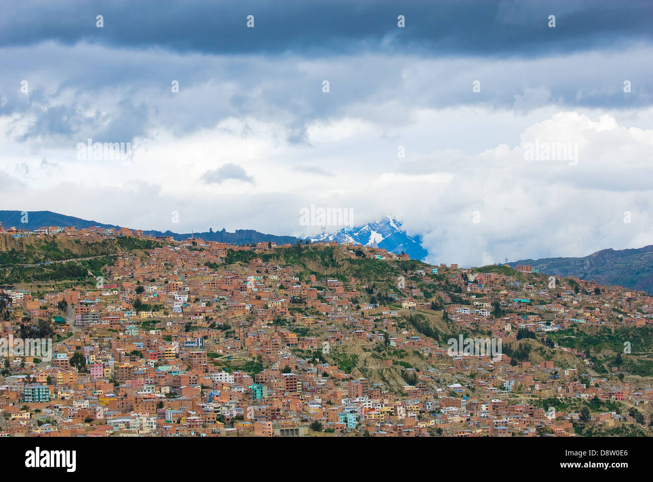 Panoramablick auf La Paz, Bolivien Stockfoto