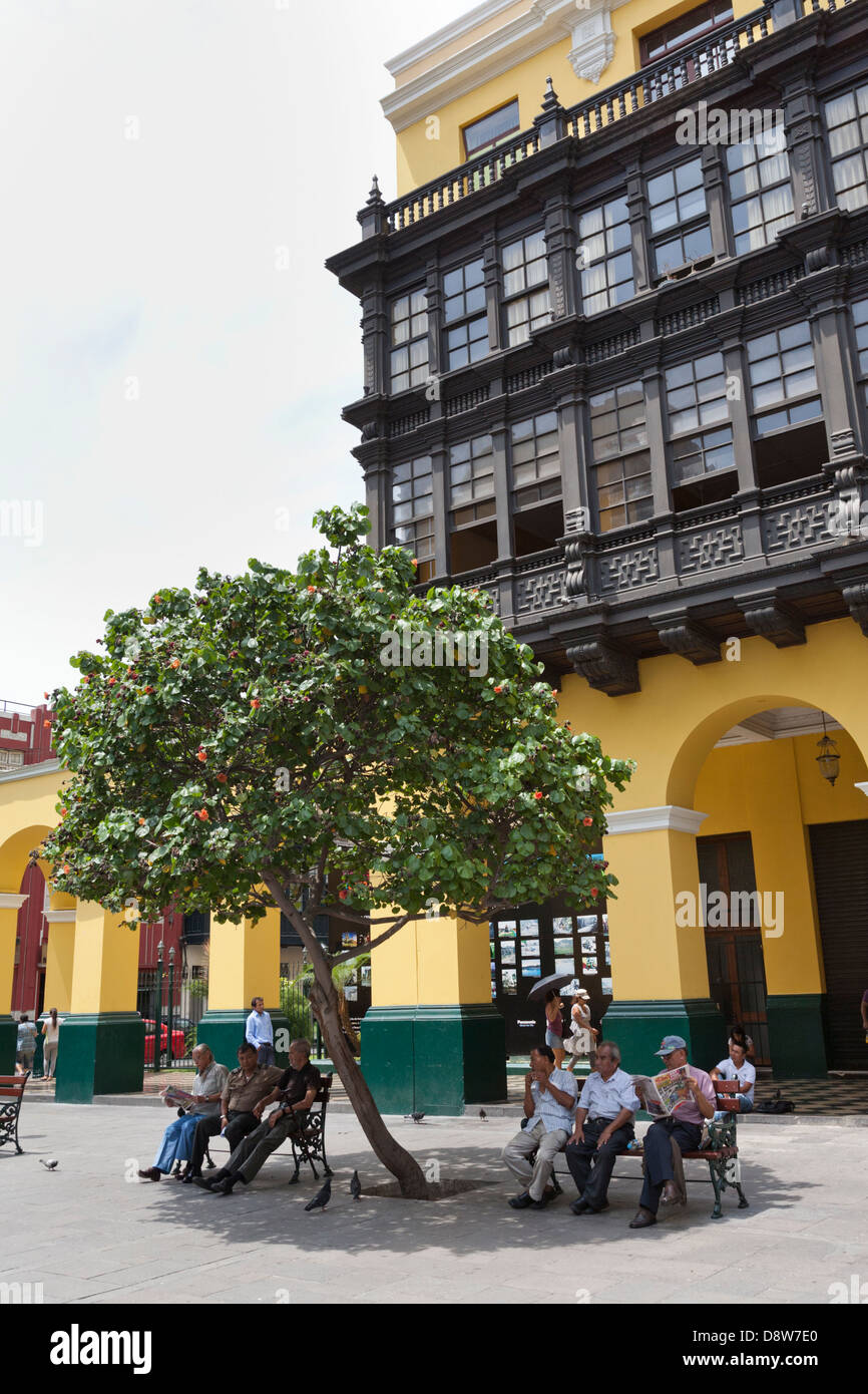 Jr. Callao Straße in der Nähe von Plaza Mayor, Lima, Peru Stockfoto