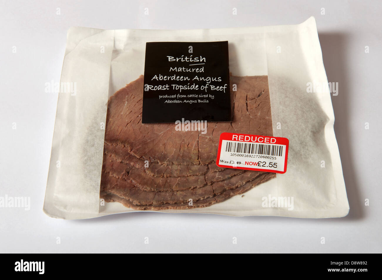 Waitrose britische gereift Aberdeen Angus Braten Oberschale vom Rind Stockfoto
