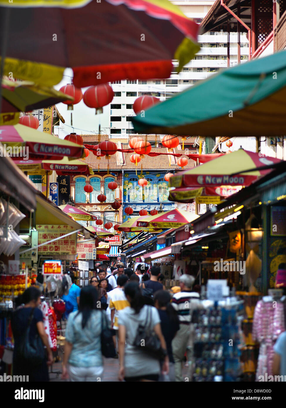 Food Street in Chinatown Stockfoto