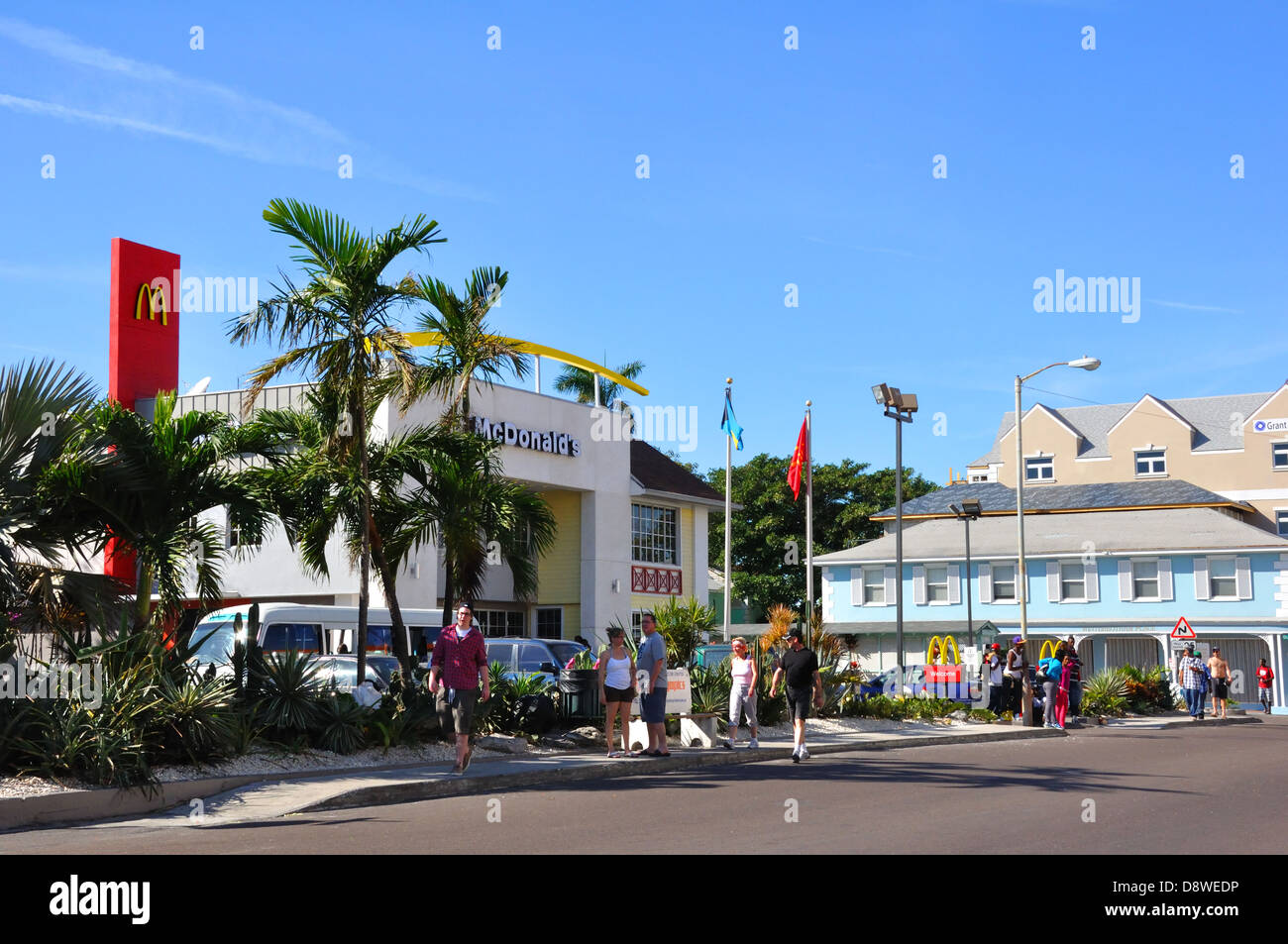 McDonalds Restaurant in Nassau, Bahamas Stockfoto