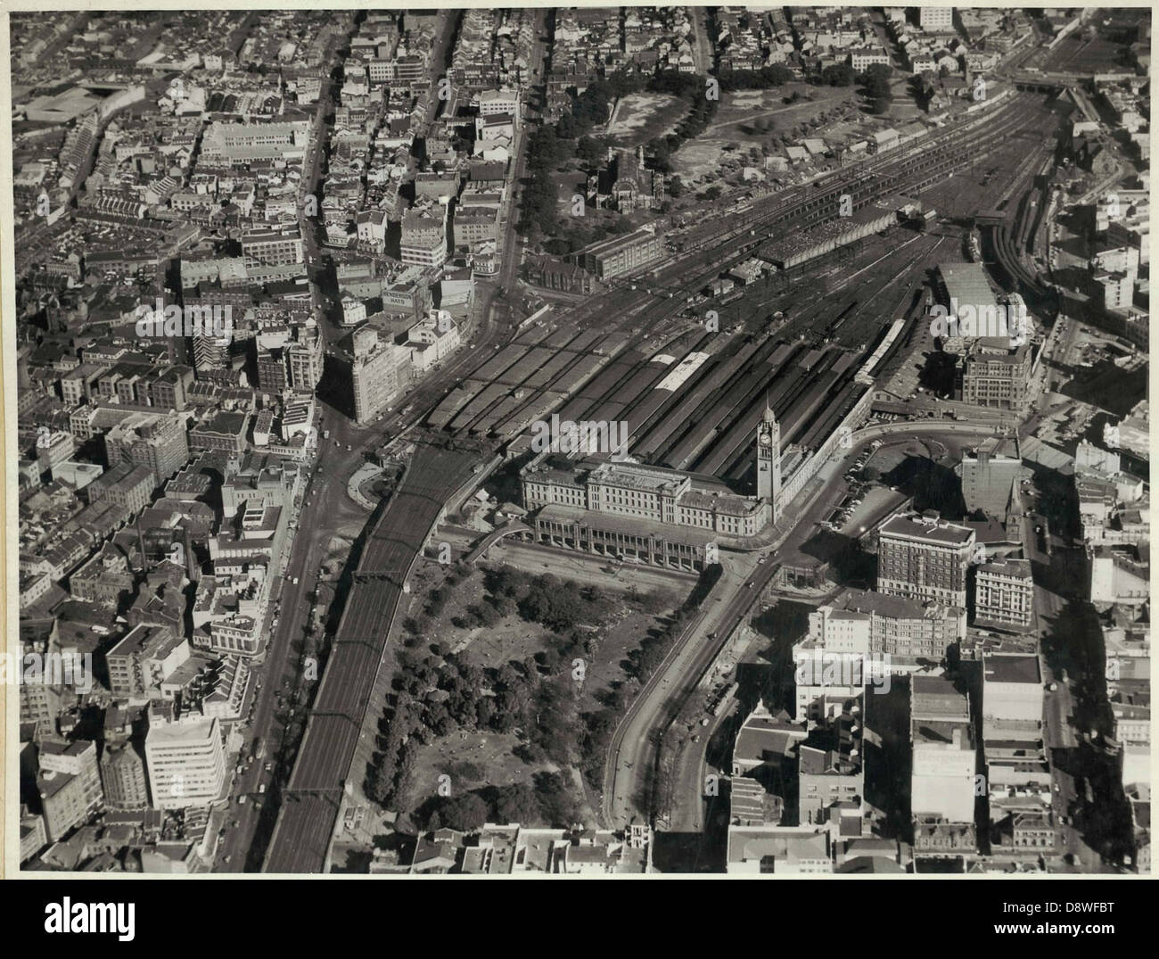 Luftbild des Hauptbahnhofs, Sydney (NSW) Stockfoto