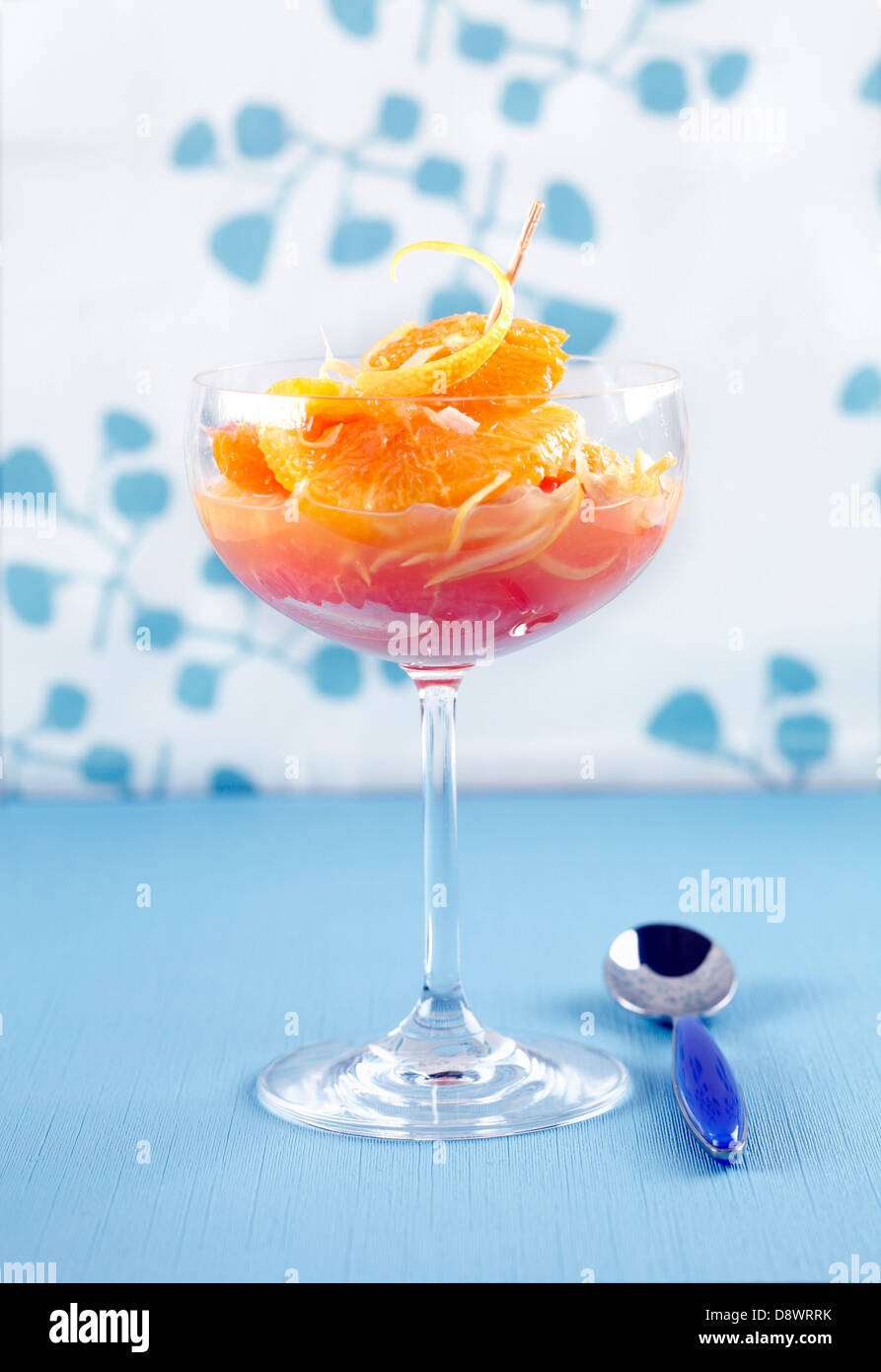 Zitrusfrucht-Salat Stockfoto