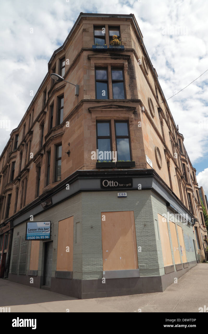 Byres Road, Glasgow, Schottland, UK Stockfoto