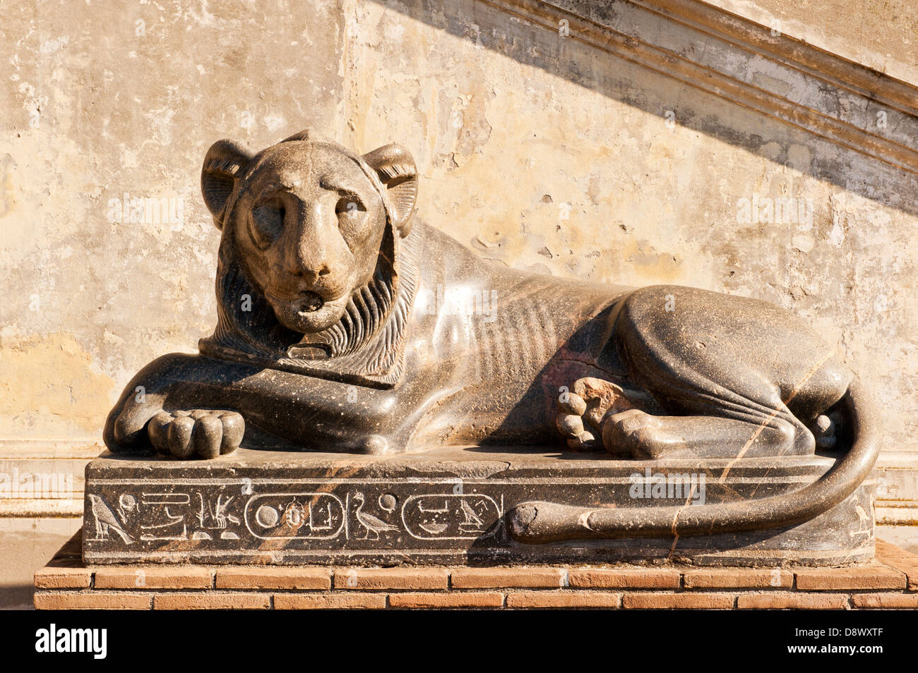 Ägyptische Löwen - Vatikan-Museum Stockfoto