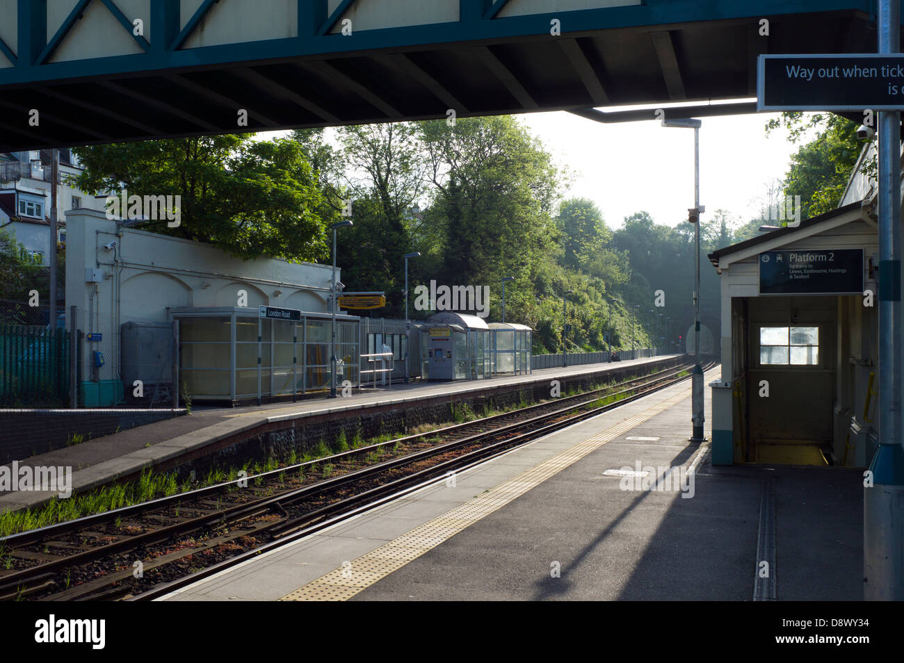 Leere Bahnhof, London Road, Brighton Stockfoto