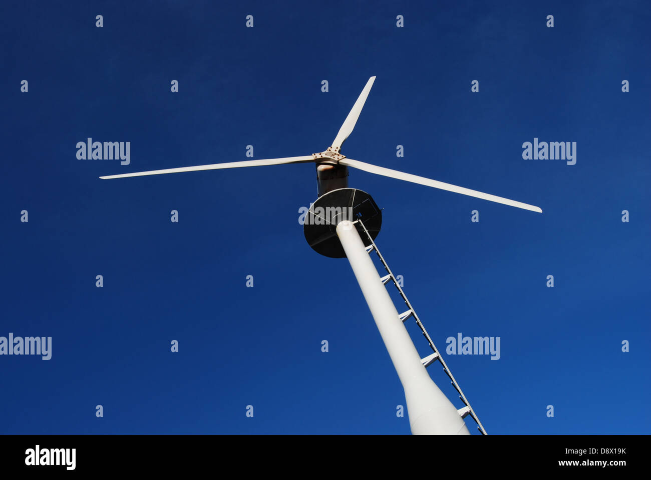 Eine kleine Windkraftanlage Stockfoto