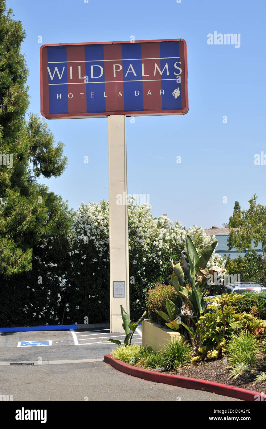 Melden Sie sich für das Wild Palms Hotel in Sunnyvale, Silizium, Valley, Kalifornien. Teil der JDV-Gruppe. Stockfoto