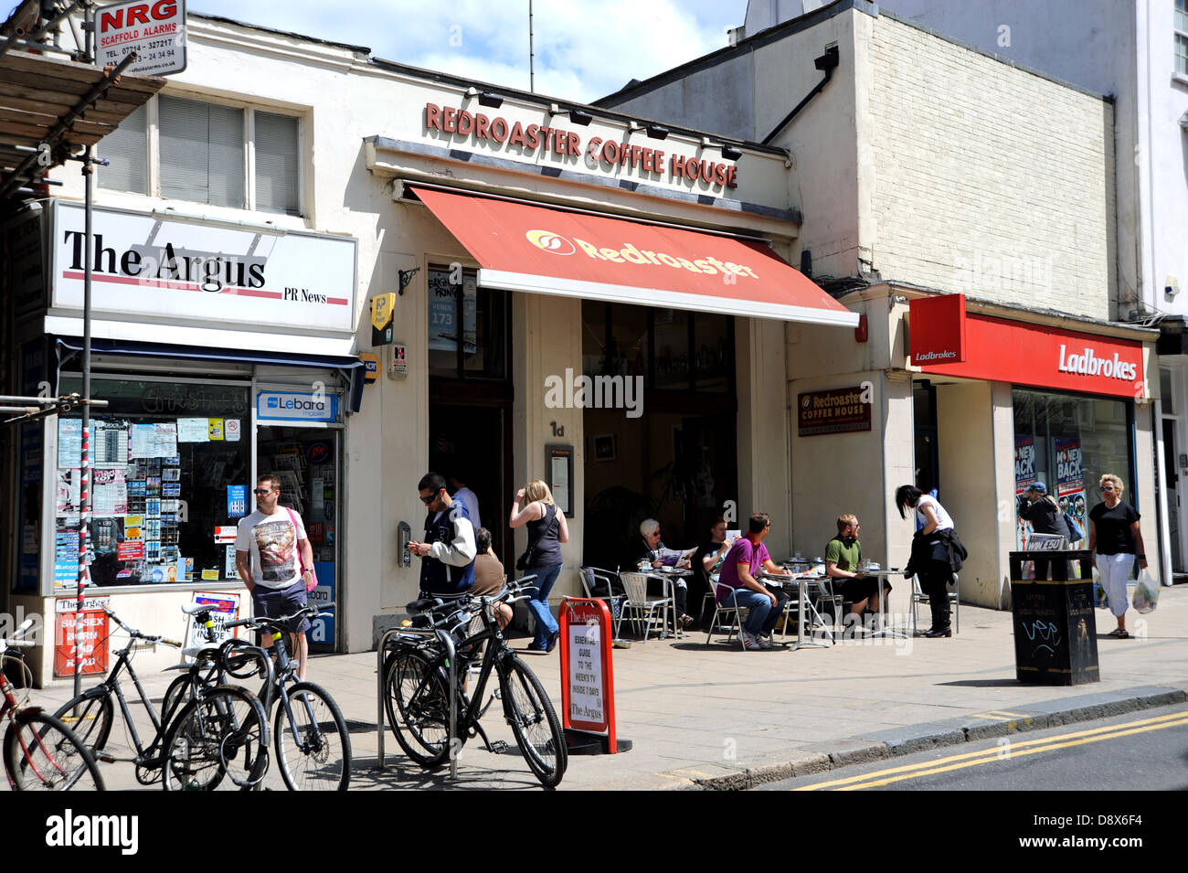Redroaster Coffee House Café in St. James Street Kemptown Brighton UK Stockfoto