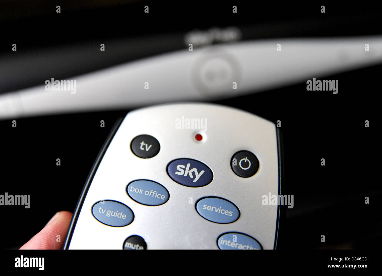 Sky TV Fernbedienung UK Stockfoto