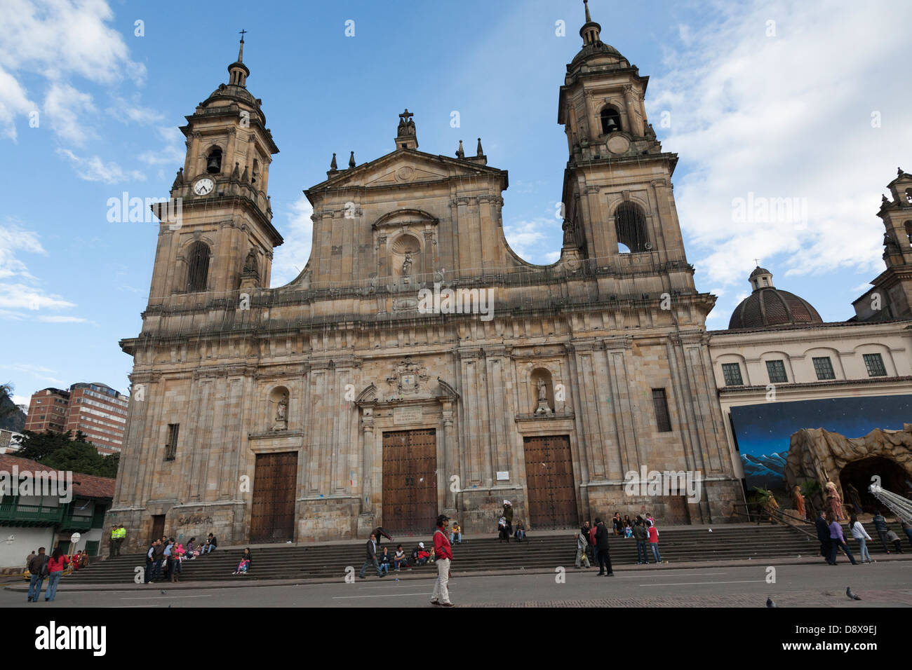 Die Kathedrale, Plaza Bolivar, La Candelaria, Bogota, Kolumbien Stockfoto