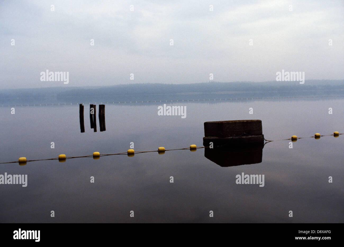 Ruhiges Wasser. Stockfoto