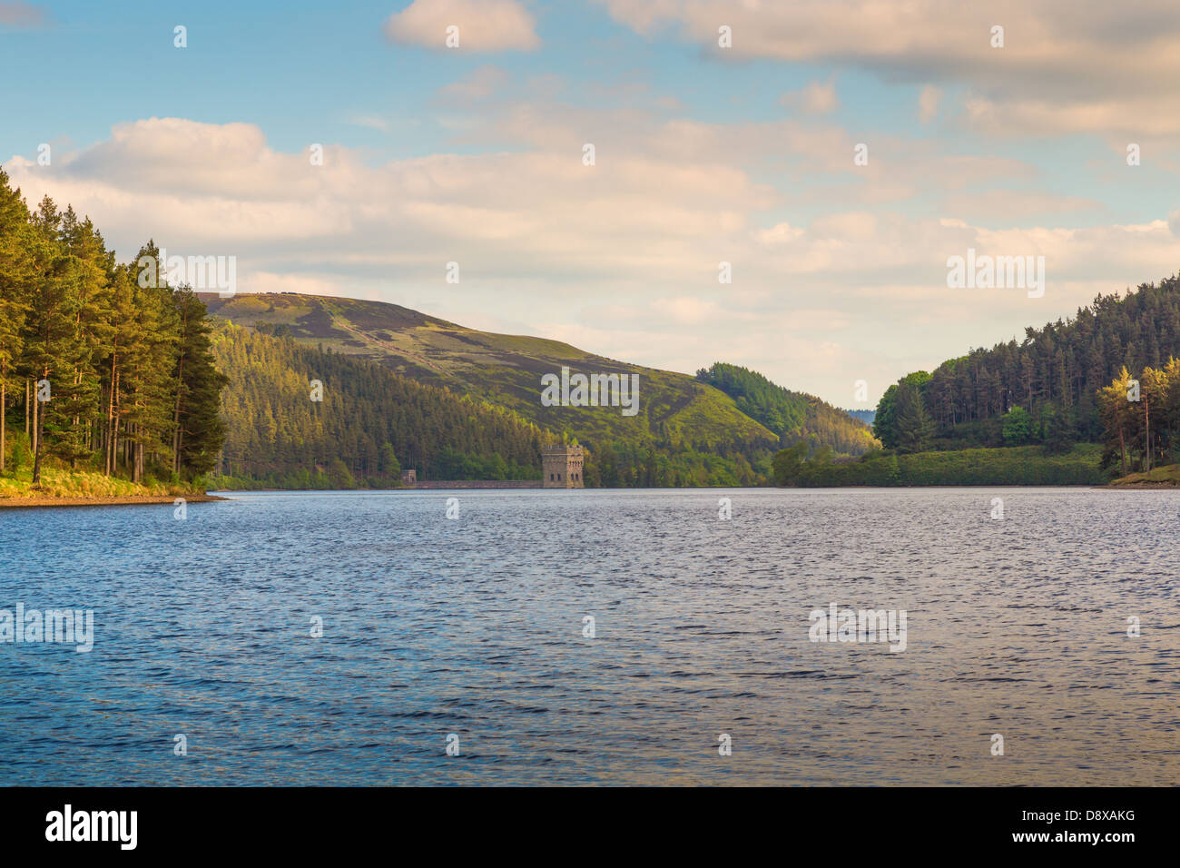 Ansicht des Derwent Water, Peak District, Derbyshire, UK Stockfoto