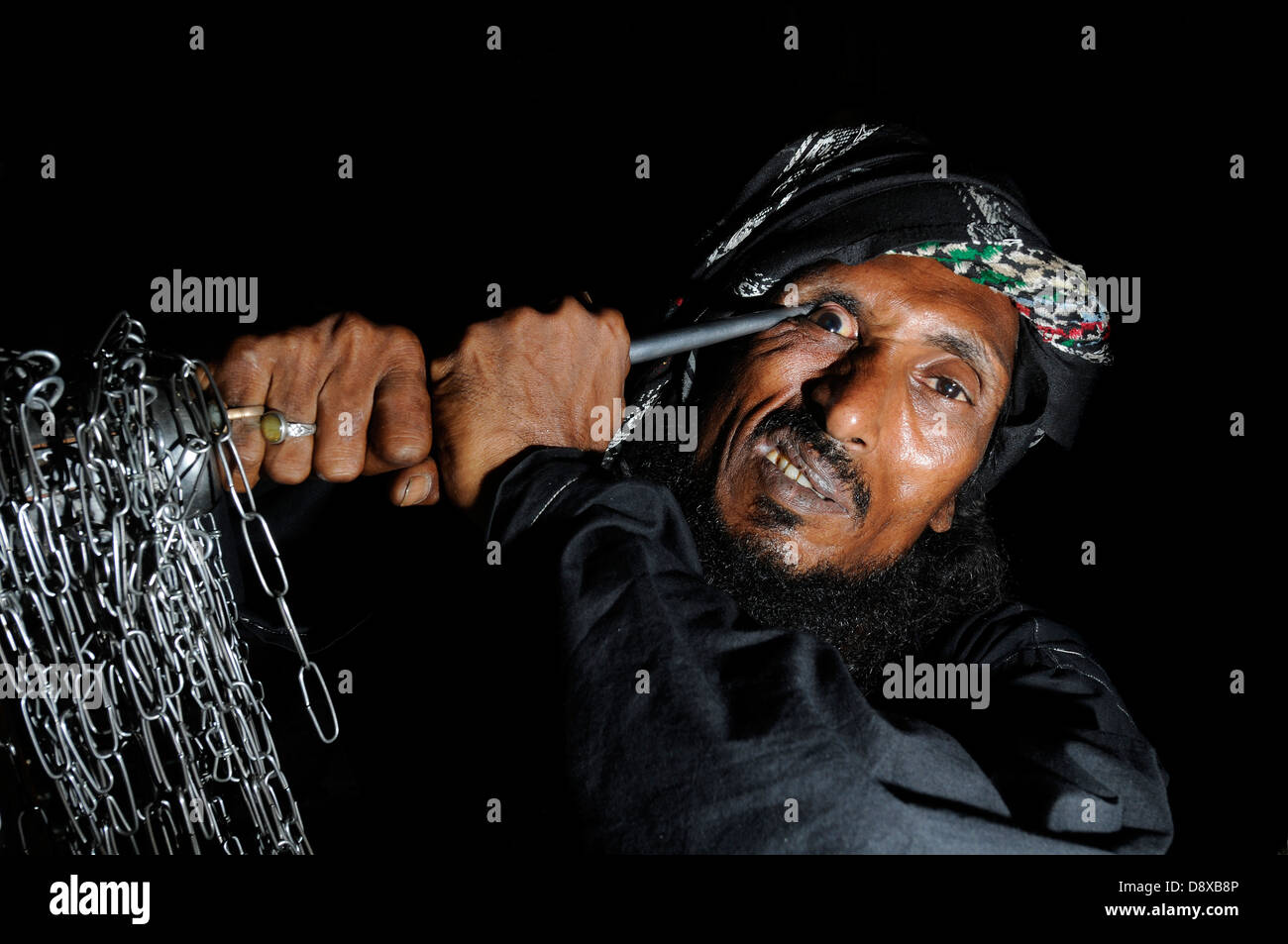 Sufi-Fakire (Mystiker und heilige Männer) in Indien Stockfoto