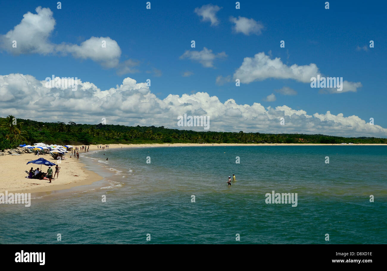 Poeto Seguro, Bahia, Brasilien. Brasilianische Nord-Ost Küste Stockfoto