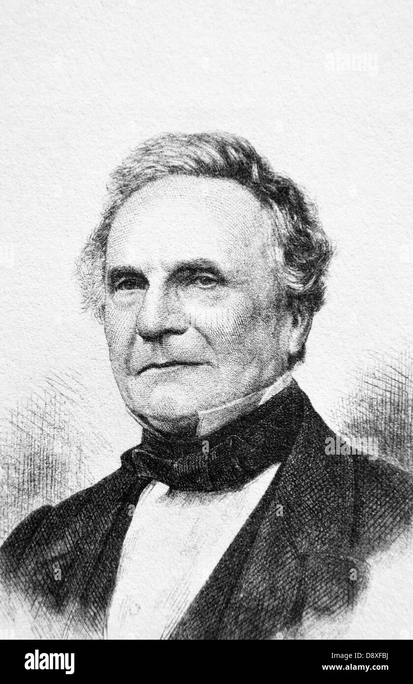 Charles Babbage, britischer Mathematiker, Philosoph, Informatiker (1791-1871) Stockfoto