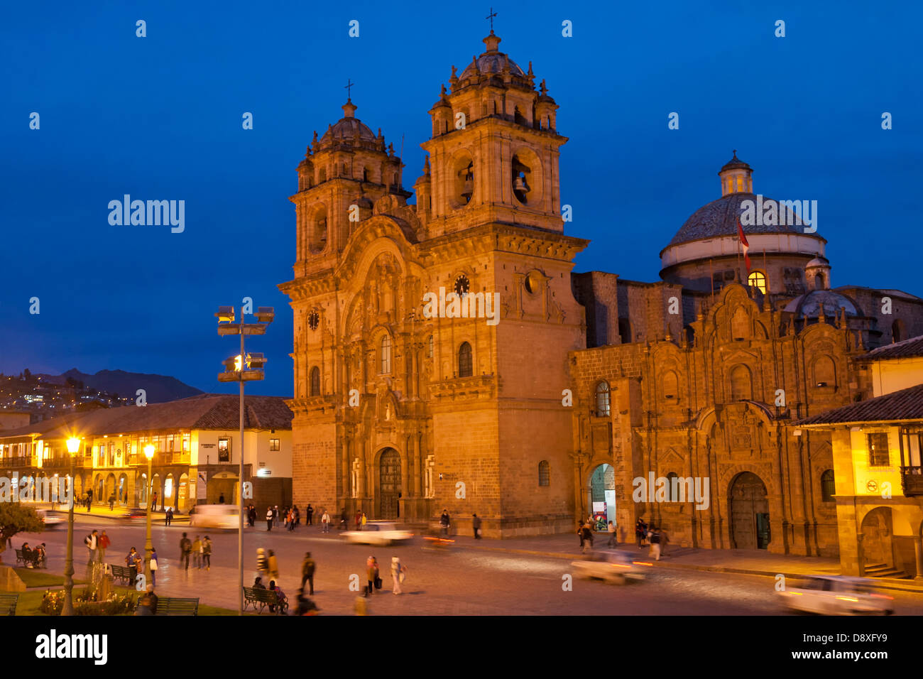 La Compania de Jesus, Plaza de Armas, Cuzco, Peru Stockfoto