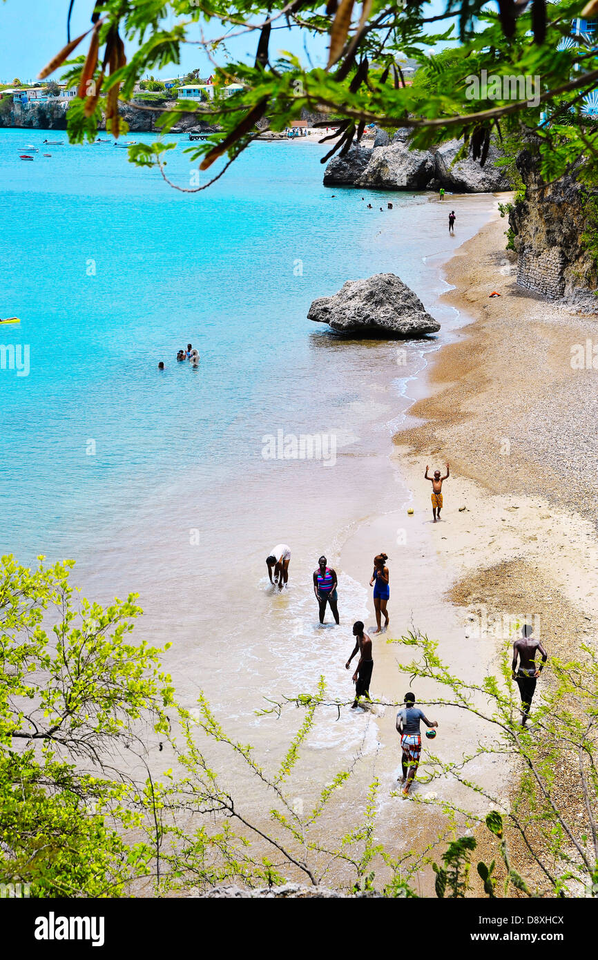 Bucht Westpunt Curacao Stockfoto