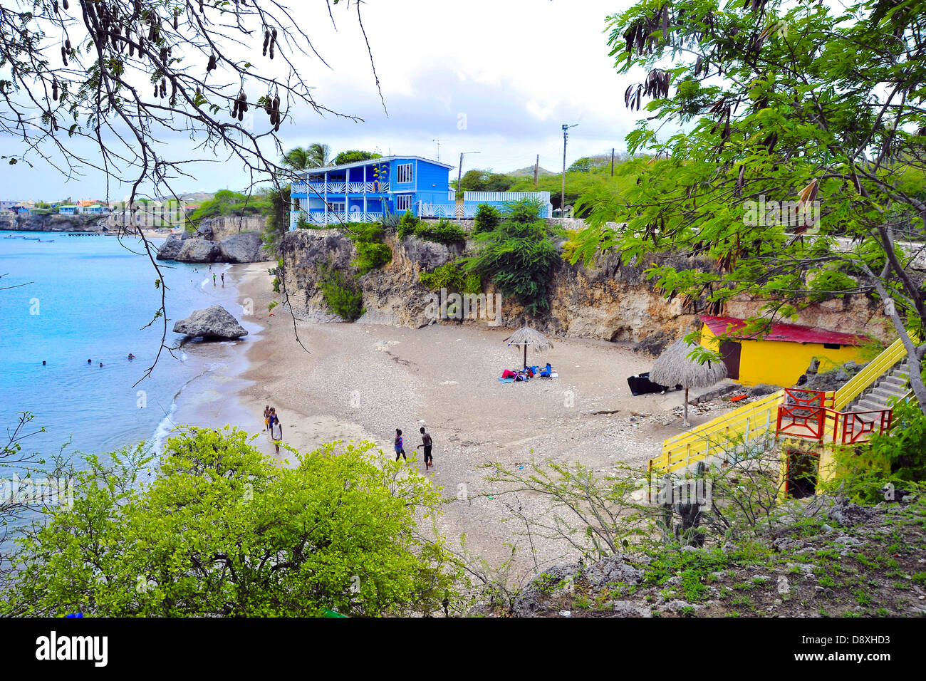 Bucht Westpunt Curacao Stockfoto