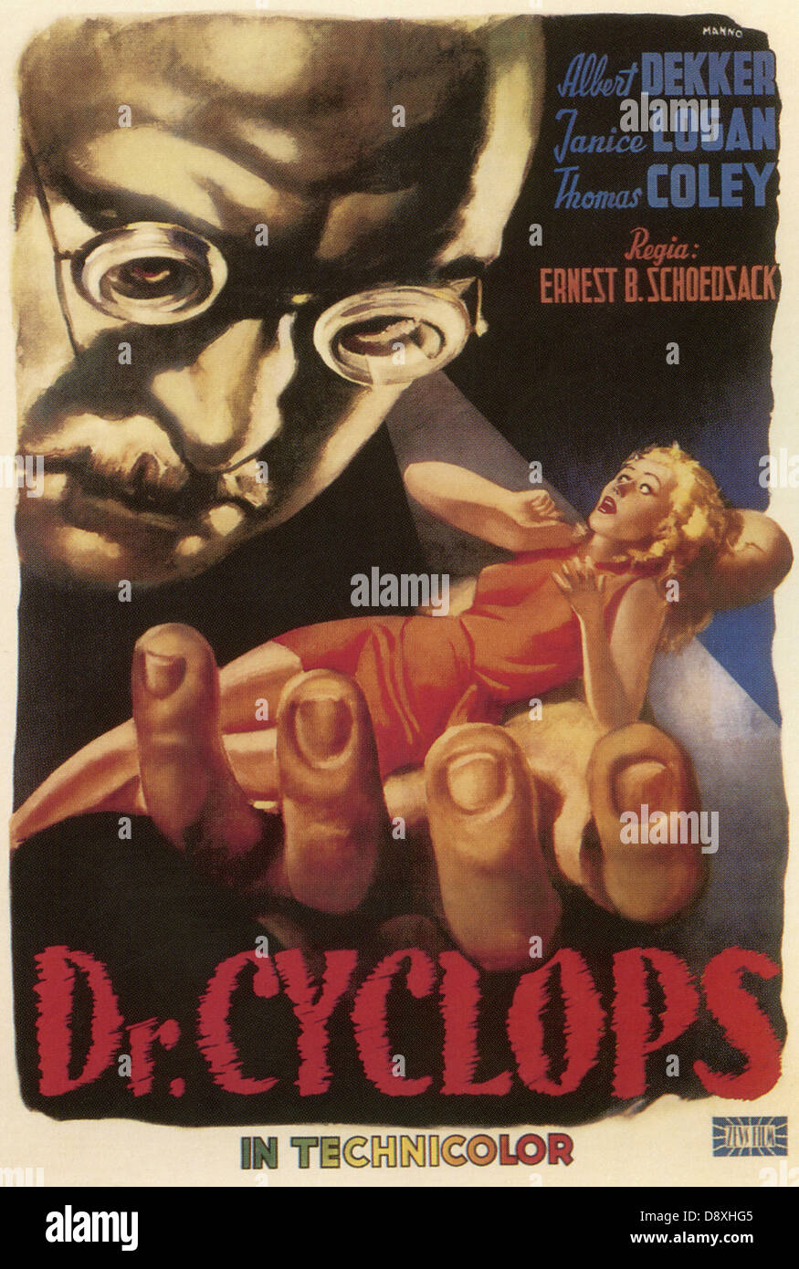 Vintage Filmplakat, 1940 - nur zur redaktionellen Verwendung. Stockfoto