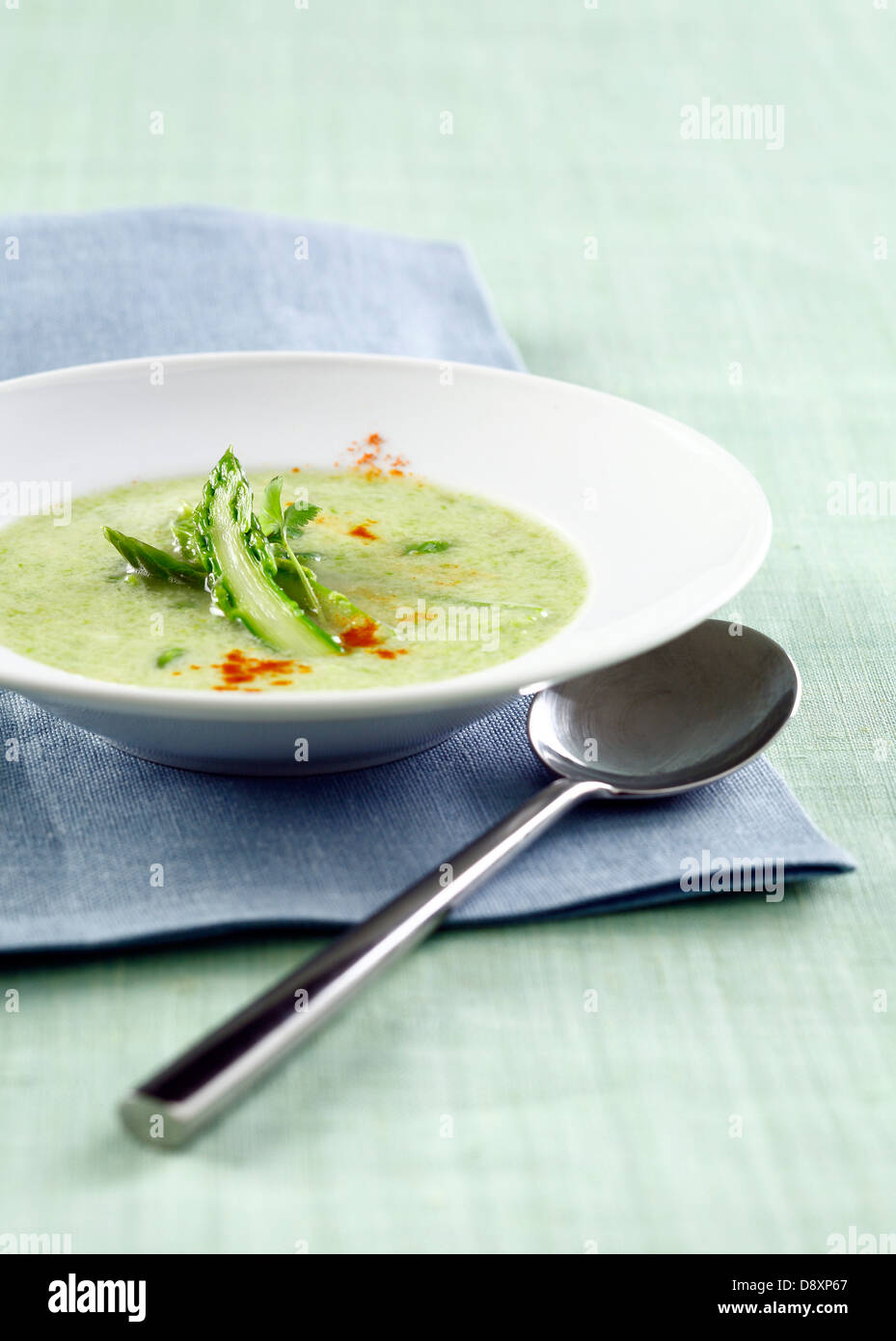 Spargel Suppe Stockfoto