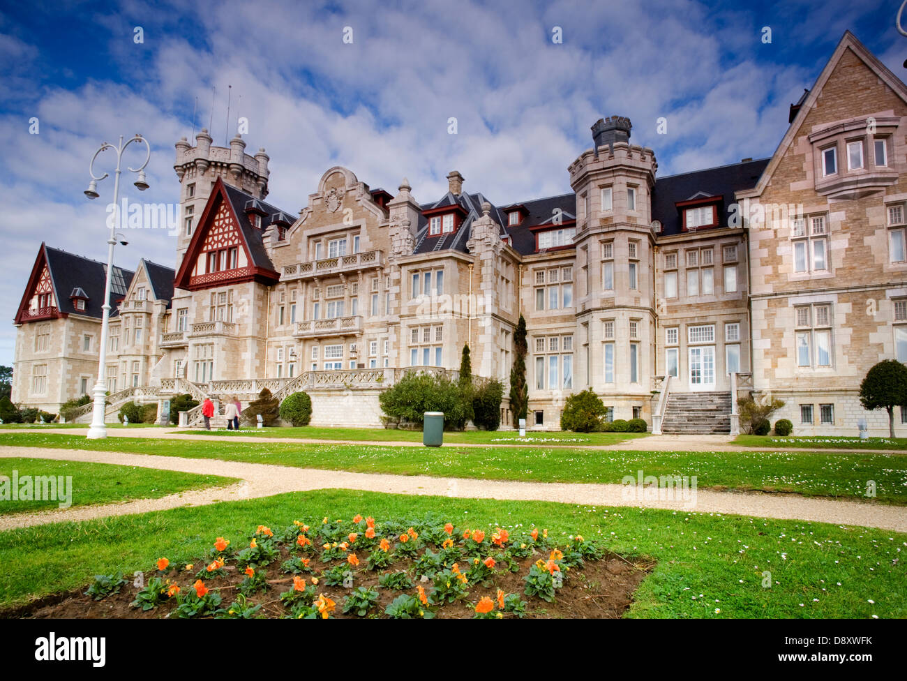 Herrenhaus Fassade. Stockfoto