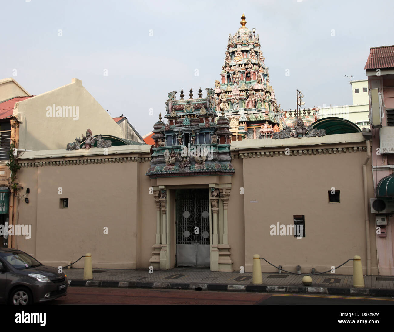 Es ist ein Foto von einem Hindu-Tempel in Penang in Malaysia. Es ist ein Ort, um die Götter der Hindus beten. Eine Religion aus Indien Stockfoto