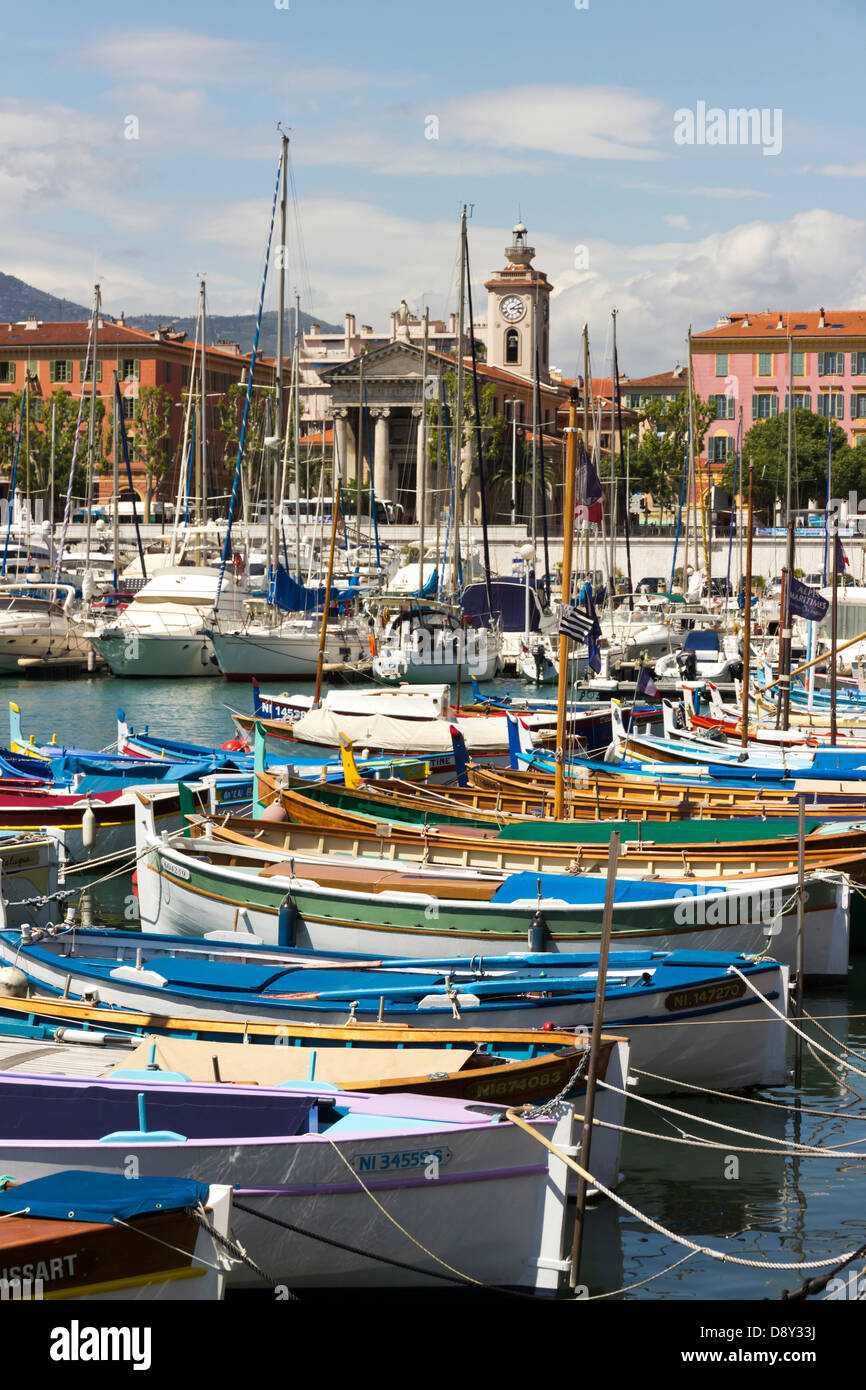 Hafen von Nizza Cote Azur Provence Frankreich Stockfoto